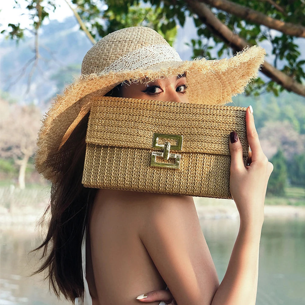 Bolsa de Palha Trançada - Brisa